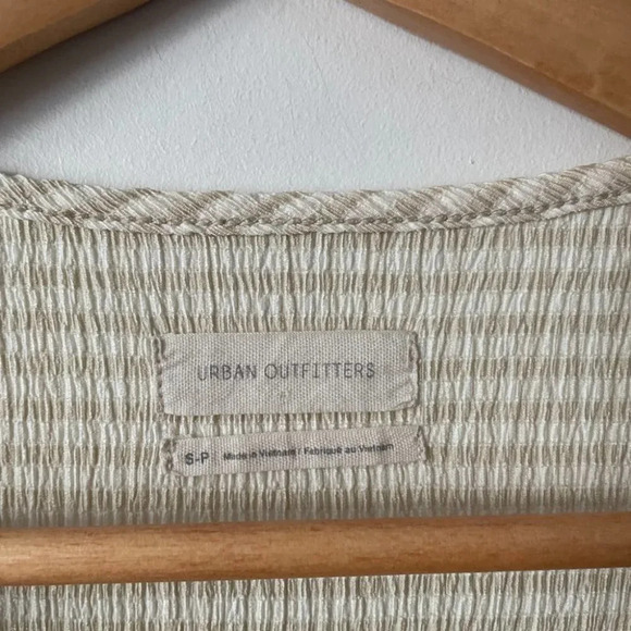 Urban Outfitters Alice Stripe Crinkle Wrap Mini Dress Size Small - Picture 6 of 8